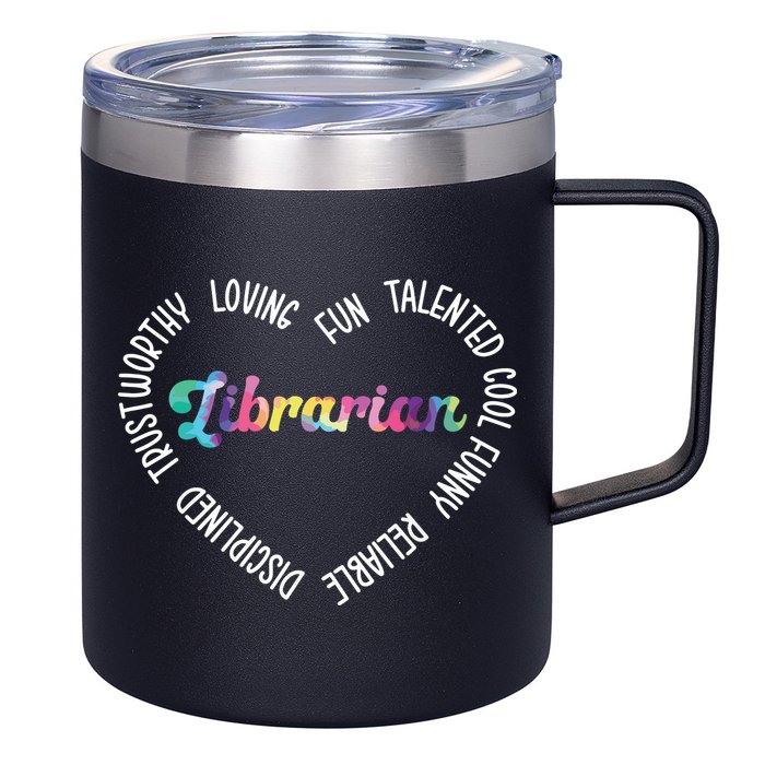 Librarian Librarian Funny 12oz Stainless Steel Coffee Mug
