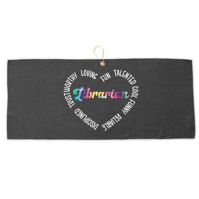 Librarian Librarian Funny Large Microfiber Waffle Golf Towel