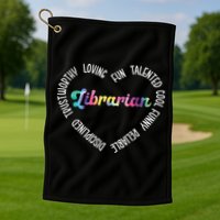 Librarian Librarian Funny Golf Towel