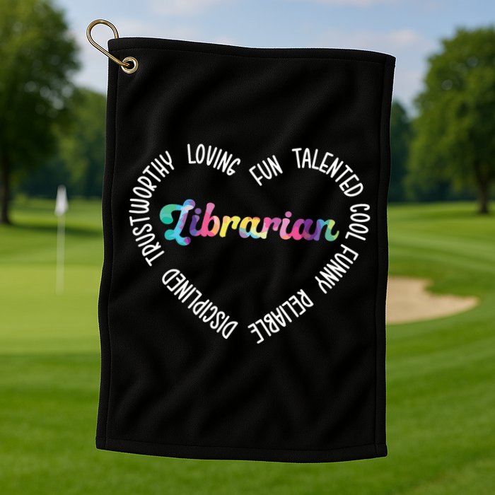 Librarian Librarian Funny Golf Towel