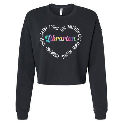 Librarian Librarian Funny Cropped Pullover Crew