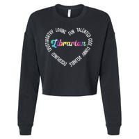 Librarian Librarian Funny Cropped Pullover Crew