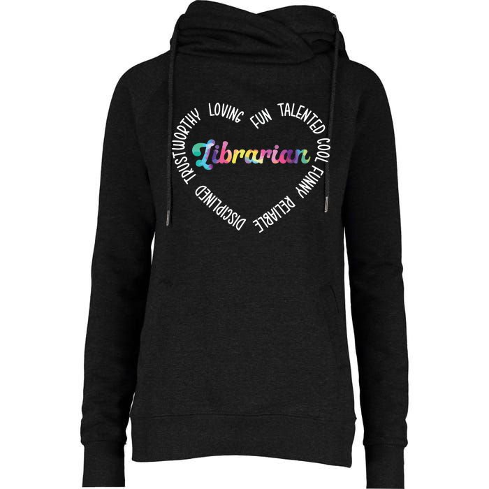 Librarian Librarian Funny Womens Funnel Neck Pullover Hood