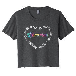 Librarian Librarian Funny Women's Crop Top Tee