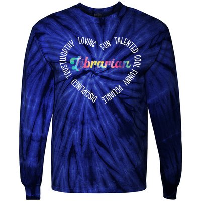 Librarian Librarian Funny Tie-Dye Long Sleeve Shirt