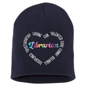 Librarian Librarian Funny Short Acrylic Beanie