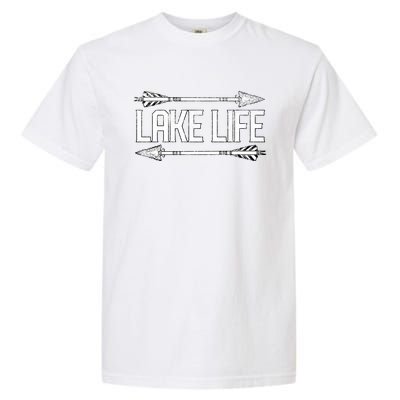 Lake Life Fishing Boating Sailing Funny Outdoor Gift Mom Dad Cool Gift Garment-Dyed Heavyweight T-Shirt