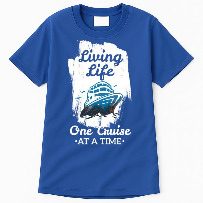 Living Life Funny Cruise Ship Vacation Family Great Gift Tall T-Shirt