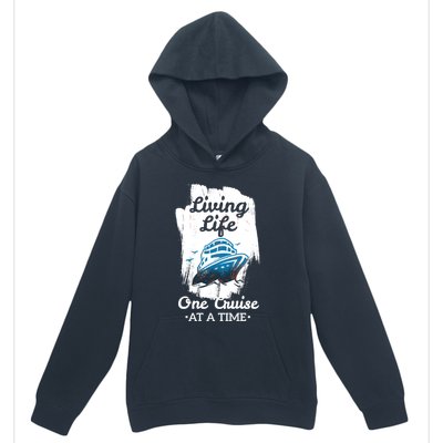 Living Life Funny Cruise Ship Vacation Family Great Gift Urban Pullover Hoodie