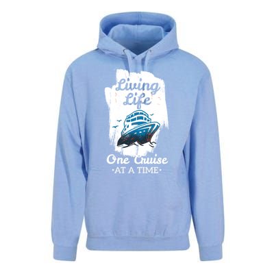 Living Life Funny Cruise Ship Vacation Family Great Gift Unisex Surf Hoodie