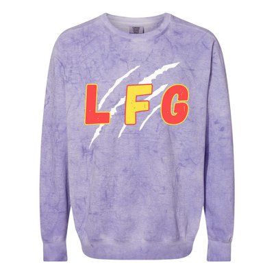 Lfg Lets Fucking Go Lets Fucking Go Colorblast Crewneck Sweatshirt