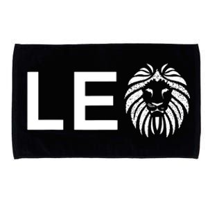 Leo Lion For August And July Birthday Gift Microfiber Hand Towel