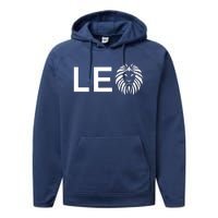 Leo Lion For August And July Birthday Gift Performance Fleece Hoodie