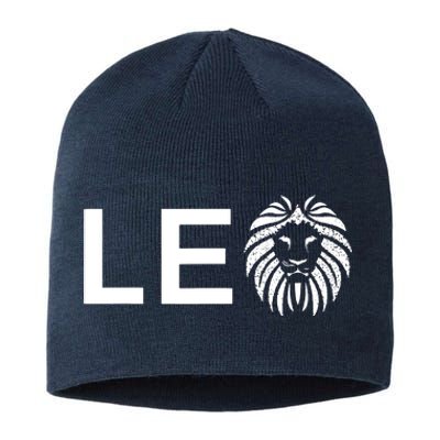 Leo Lion For August And July Birthday Gift Sustainable Beanie