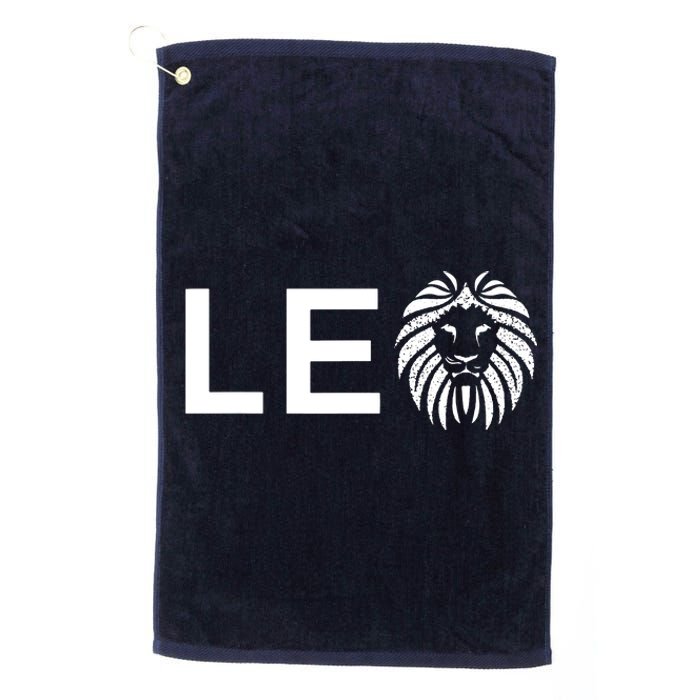 Leo Lion For August And July Birthday Gift Platinum Collection Golf Towel