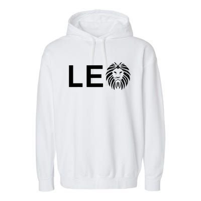 Leo Lion For August And July Birthday Gift Garment-Dyed Fleece Hoodie