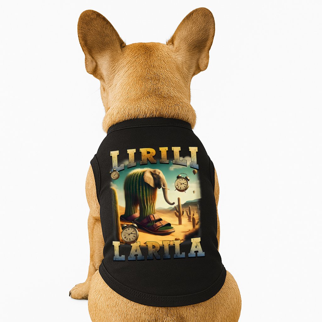 Lirili Larila Funny Italian Brainrot Meme Cactus Elephant Doggie Tank