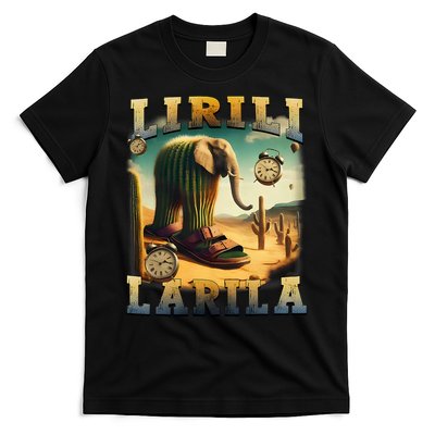 Lirili Larila Funny Italian Brainrot Meme Cactus Elephant T-Shirt