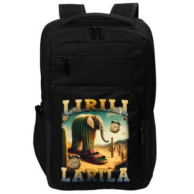 Lirili Larila Funny Italian Brainrot Meme Cactus Elephant Impact Tech Backpack