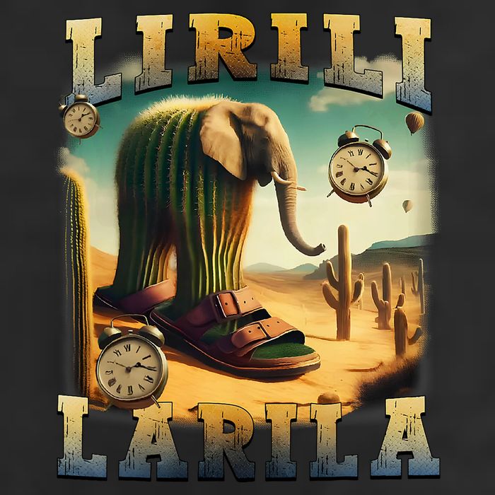 Lirili Larila Funny Italian Brainrot Meme Cactus Elephant Adult Drive Performance Visor