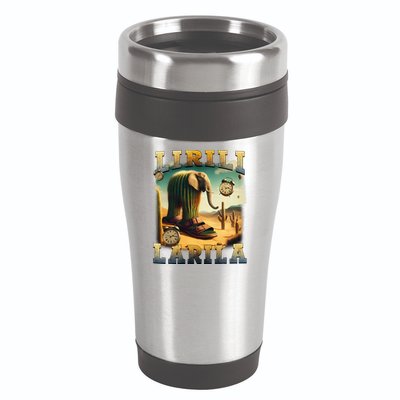 Lirili Larila Funny Italian Brainrot Meme Cactus Elephant 16oz Travel Tumbler