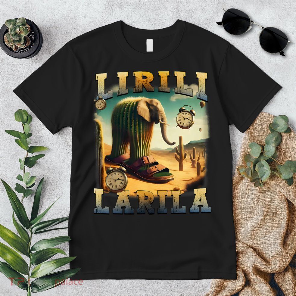 Lirili Larila Funny Italian Brainrot Meme Cactus Elephant Premium T-Shirt