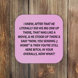 Leah Love Funny Quote Reality Tv Show Coaster