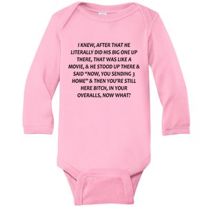 Leah Love Funny Quote Reality Tv Show Baby Long Sleeve Bodysuit