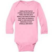 Leah Love Funny Quote Reality Tv Show Baby Long Sleeve Bodysuit