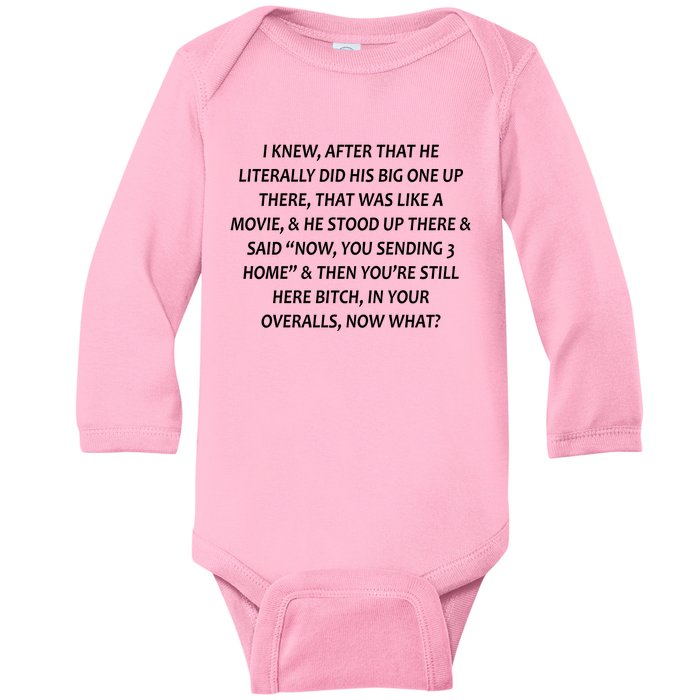 Leah Love Funny Quote Reality Tv Show Baby Long Sleeve Bodysuit