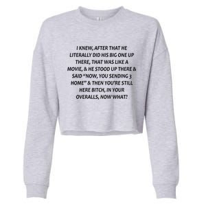 Leah Love Funny Quote Reality Tv Show Cropped Pullover Crew