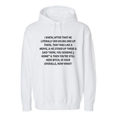 Leah Love Funny Quote Reality Tv Show Garment-Dyed Fleece Hoodie