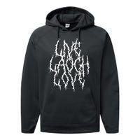 Live Laugh Funny Love Heavy Black Metal Parody Performance Fleece Hoodie