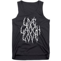 Live Laugh Funny Love Heavy Black Metal Parody Tank Top