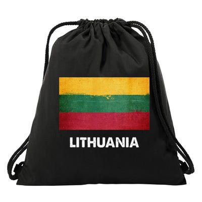 Lithuanian Lithuania Flag Swea Drawstring Bag
