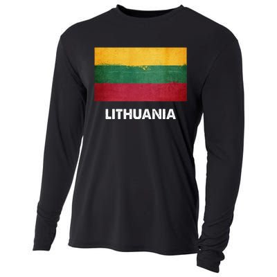 Lithuanian Lithuania Flag Swea Cooling Performance Long Sleeve Crew