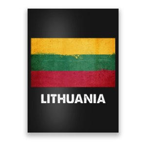 Lithuanian Lithuania Flag Swea Poster