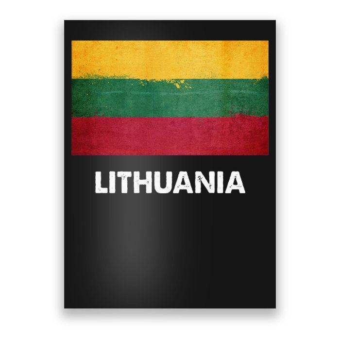 Lithuanian Lithuania Flag Swea Poster