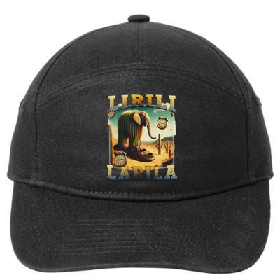 Lirili Larila Funny Italian Brainrot Meme Cactus Elephant 7-Panel Snapback Hat