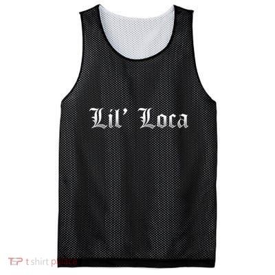 Lil Loca Funny Chola Style Latina Mesh Reversible Basketball Jersey Tank