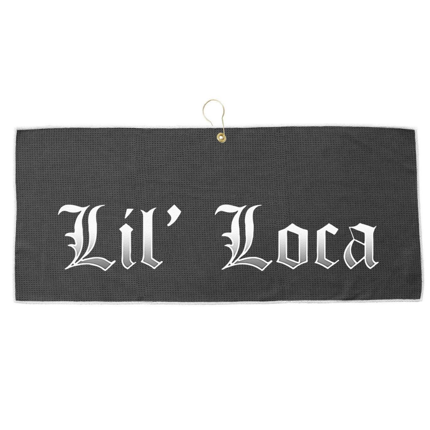 Lil Loca Funny Chola Style Latina Large Microfiber Waffle Golf Towel