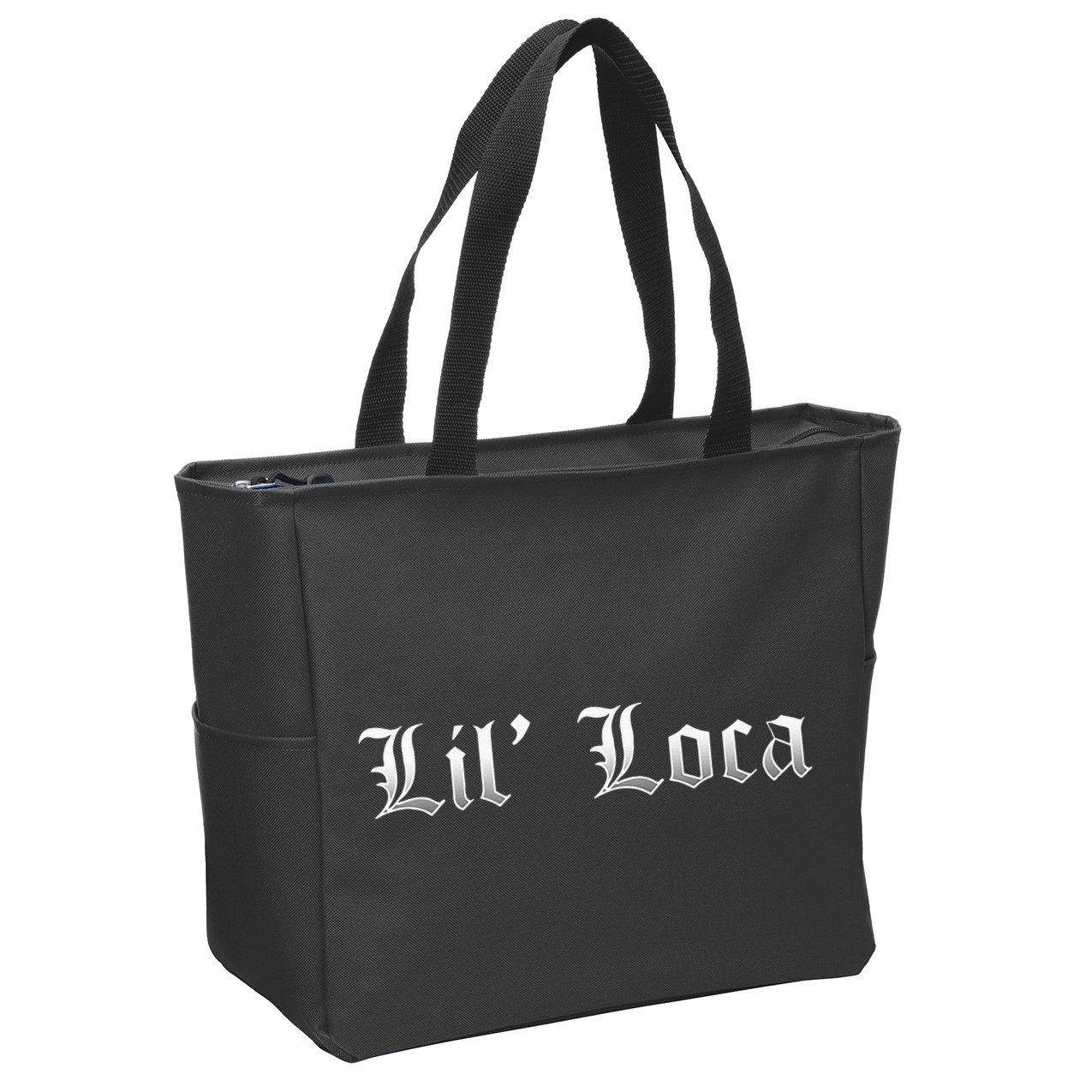 Lil Loca Funny Chola Style Latina Zip Tote Bag