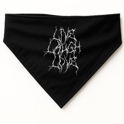 Live Laugh Funny Love Heavy Black Metal Parody Halloween Art USA-Made Doggie Bandana