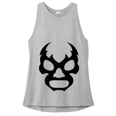 Lucha L.I.B.R.E Face Funny Mexican Wrestler Hero Gift Ladies PosiCharge Tri-Blend Wicking Tank