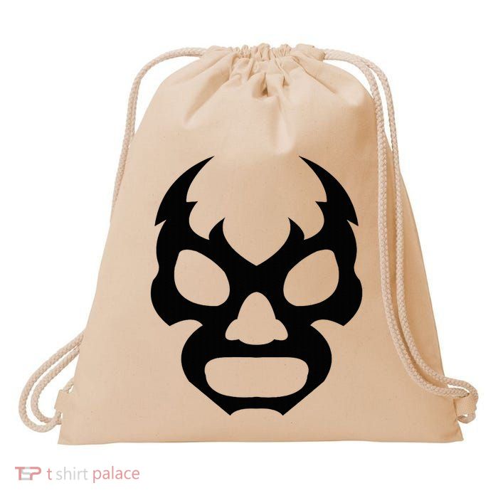 Lucha L.I.B.R.E Face Funny Mexican Wrestler Hero Gift Drawstring Bag