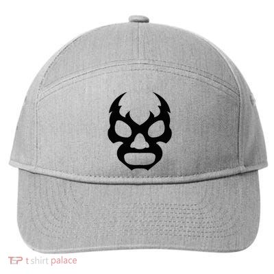 Lucha L.I.B.R.E Face Funny Mexican Wrestler Hero Gift 7-Panel Snapback Hat