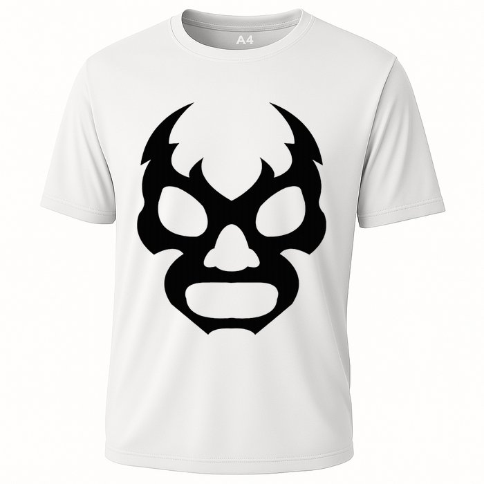 Lucha L.I.B.R.E Face Funny Mexican Wrestler Hero Gift Cooling Performance Crew T-Shirt