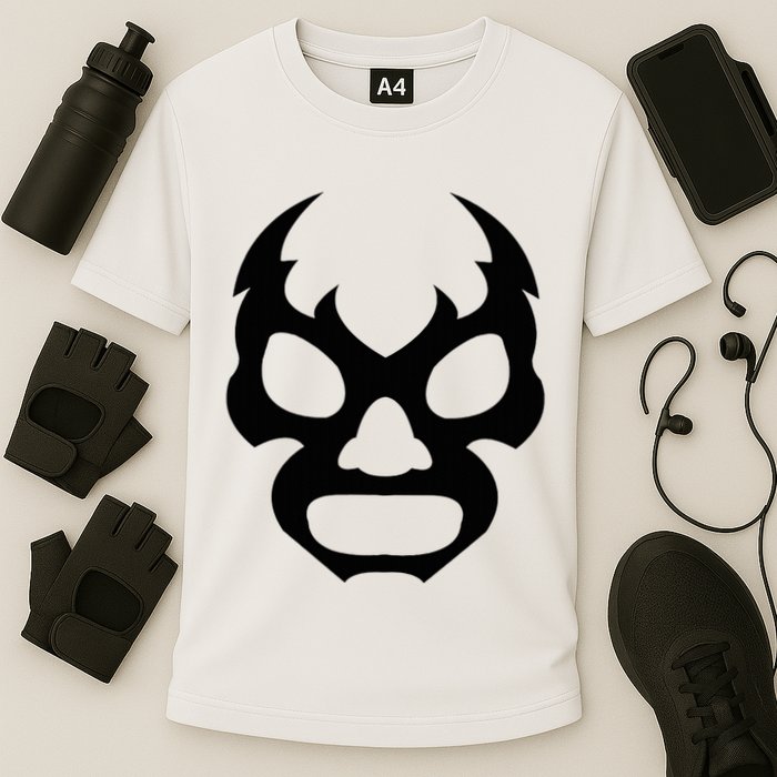 Lucha L.I.B.R.E Face Funny Mexican Wrestler Hero Gift Cooling Performance Crew T-Shirt