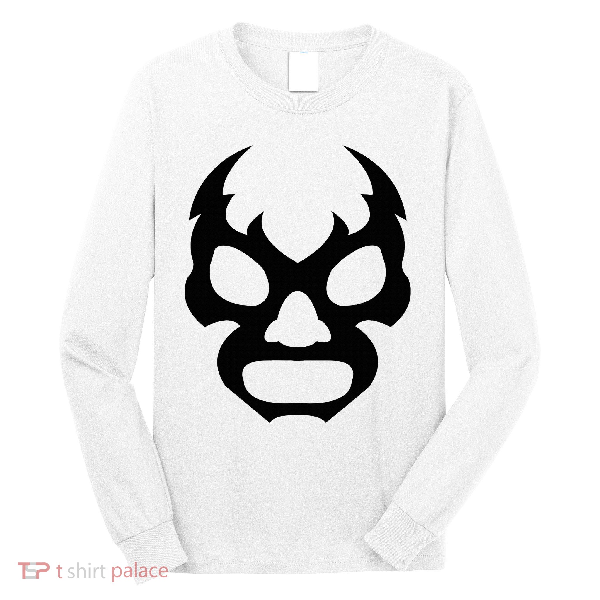 Lucha L.I.B.R.E Face Funny Mexican Wrestler Hero Gift Long Sleeve Shirt