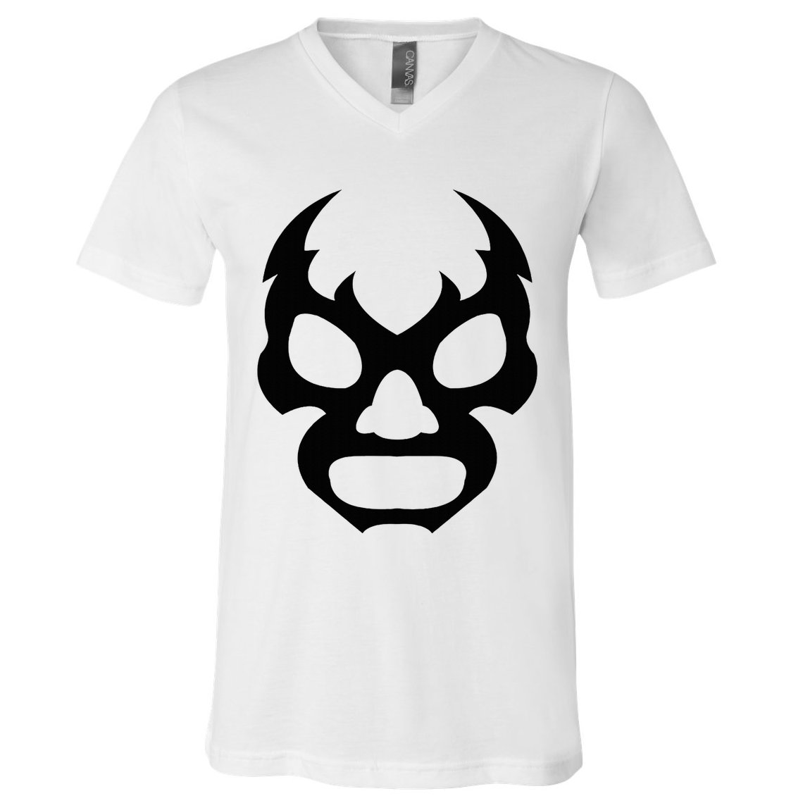 Lucha L.I.B.R.E Face Funny Mexican Wrestler Hero Gift V-Neck T-Shirt